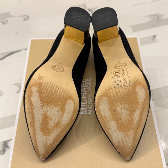 MICHAEL KORS Black Suede Paloma Pump - Picture 11 of 12